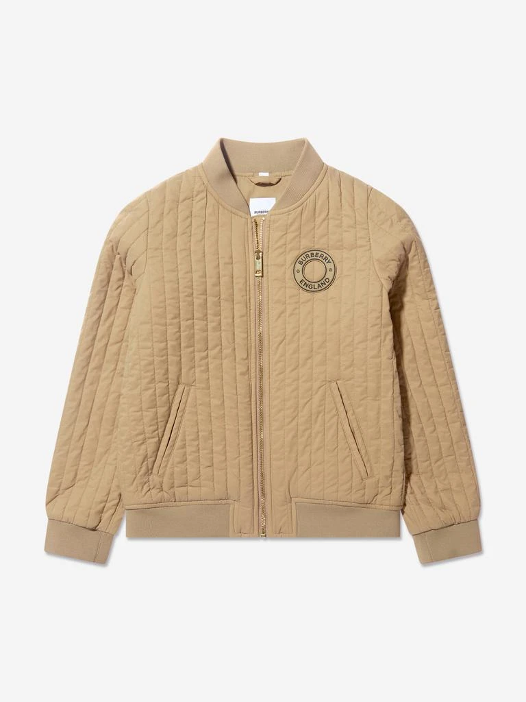 商品Burberry|Boys Jago Zip Up Jacket In Beige,价格¥4005,第1张图片