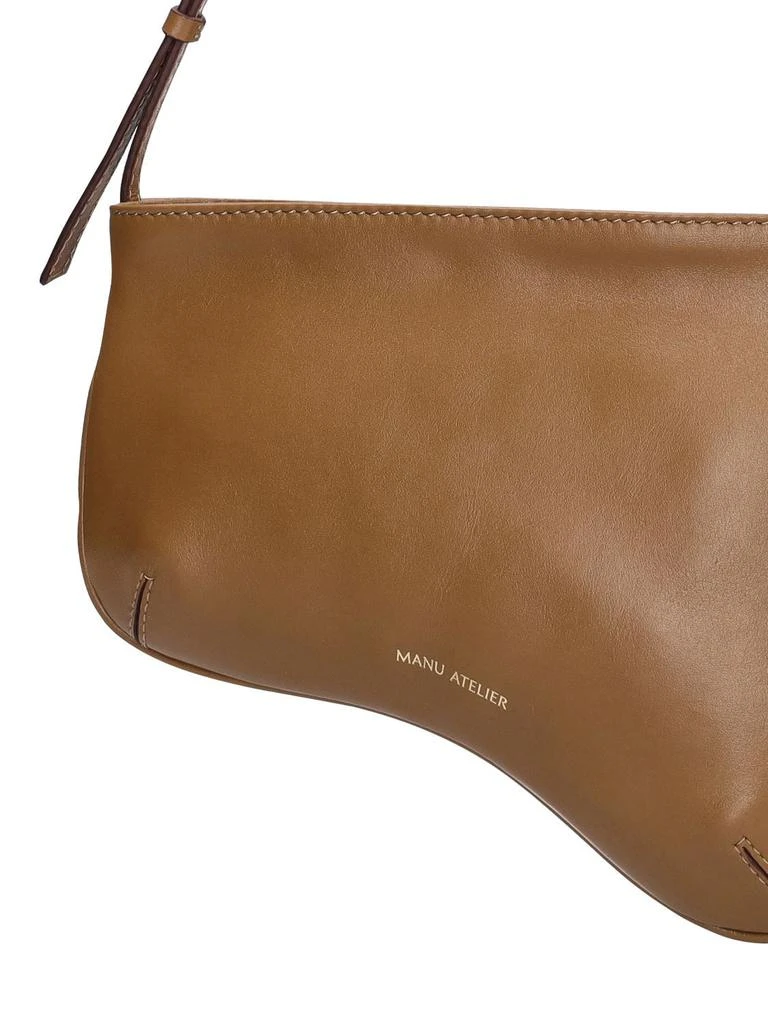 商品Manu Atelier|Curve Smooth Leather Shoulder Bag,价格¥2232,第3张图片详细描述