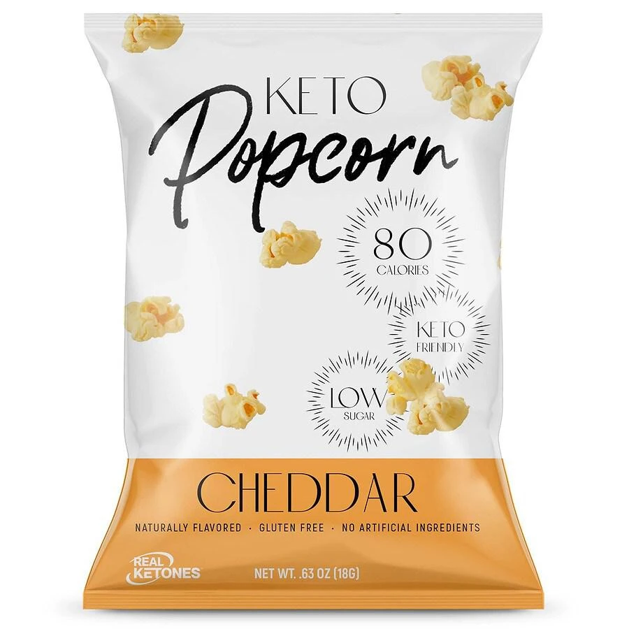 商品Real Ketones|Keto Popcorn Cheddar,价格¥25,第1张图片