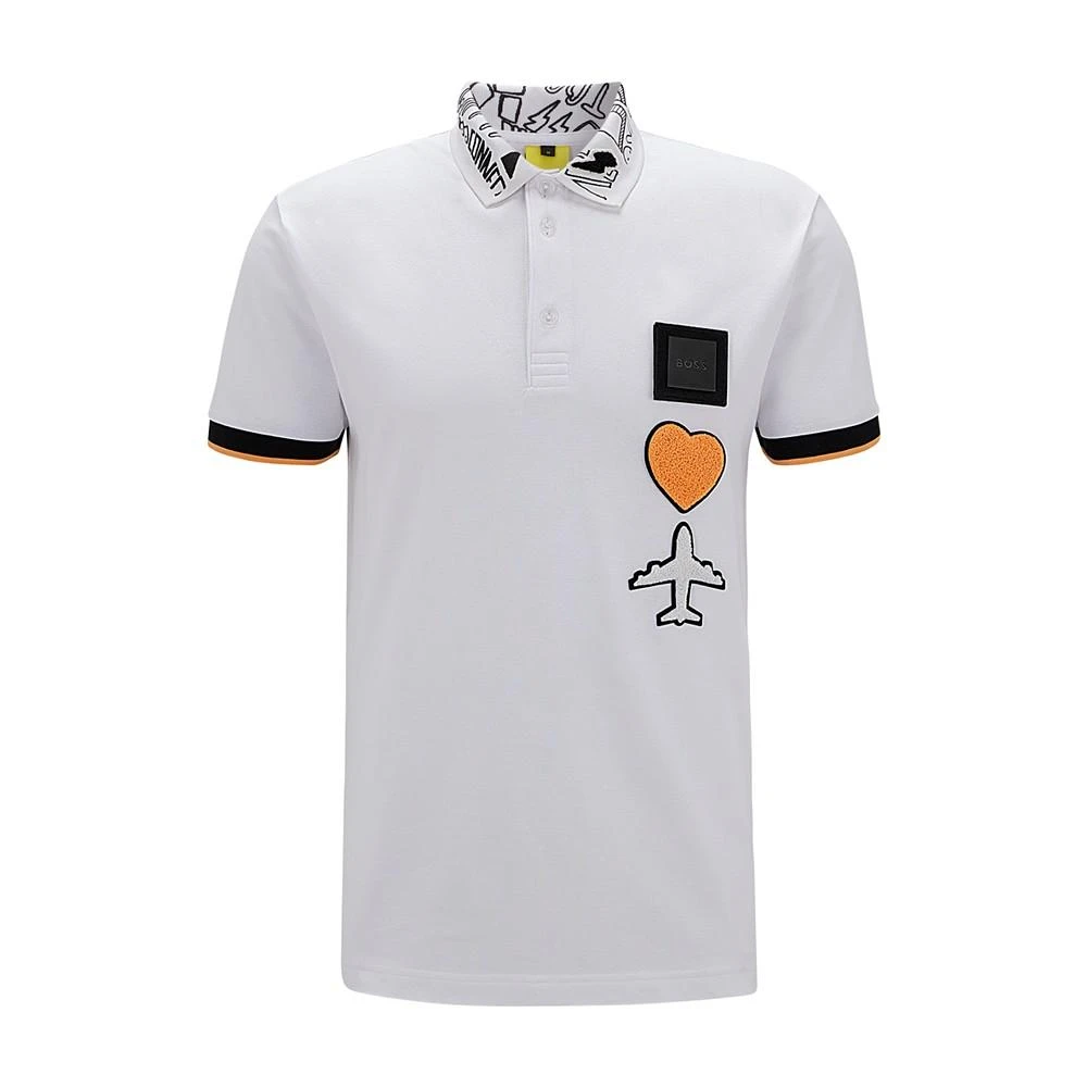 商品Hugo Boss|BOSS Men's Cotton-Pique Short Sleeve Polo Shirt,价格¥962,第3张图片详细描述