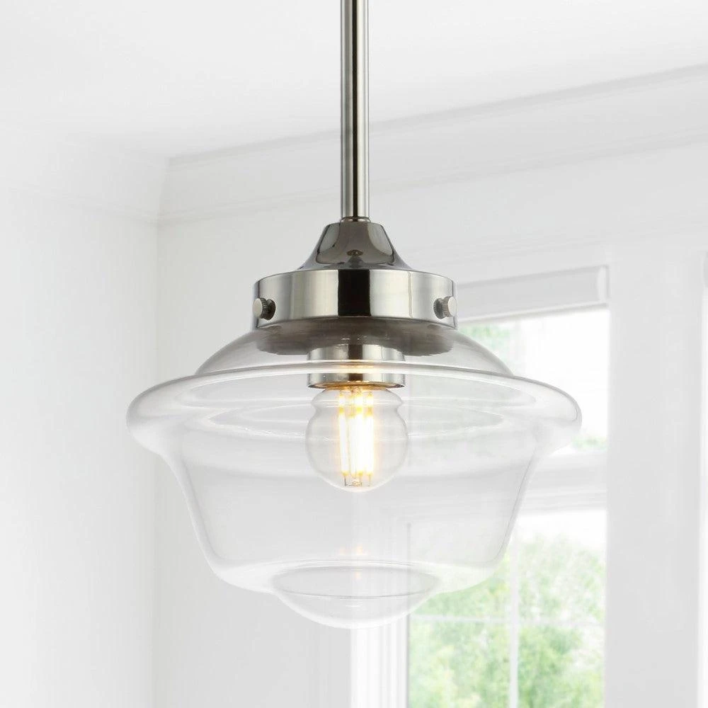 Kurtz 7.2" Adjustable Drop Metal/Glass LED Pendant 商品