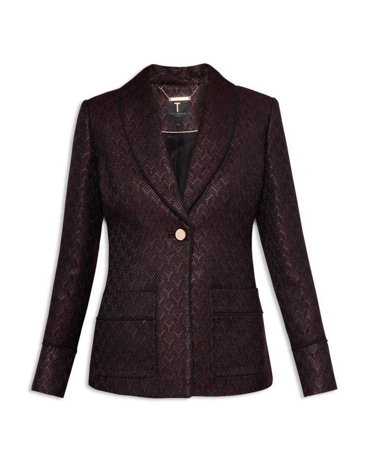 商品Ted Baker London|Ted Baker Helgaa Piped Jacquard Blazer,价格¥1695,第4张图片详细描述