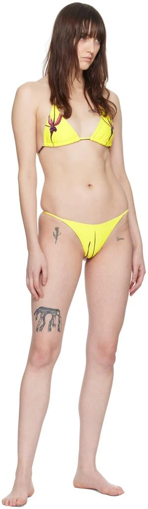 商品LOUISA BALLOU|Yellow Mini Ring Bikini Top,价格¥944,第4张图片详细描述