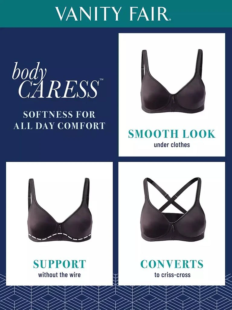 商品Vanity Fair|Body Caress Full Coverage Wireless Bra 72335,价格¥178,第5张图片详细描述