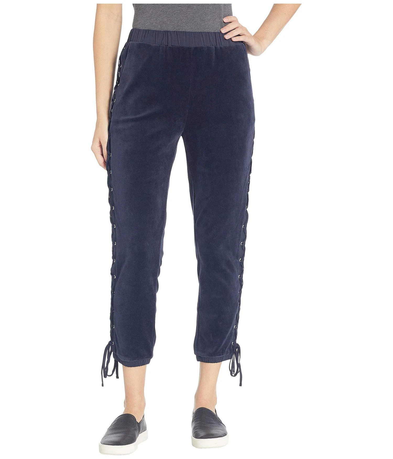 商品Juicy Couture|Track Velour Pants with Lacing,价格¥152,第1张图片