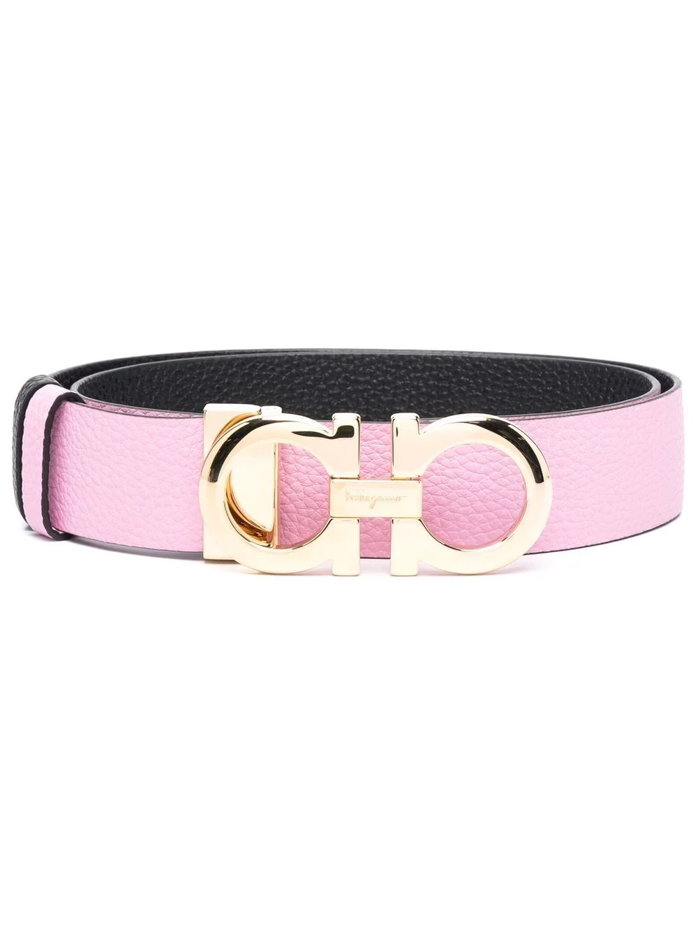 商品Salvatore Ferragamo|SALVATORE FERRAGAMO 女士粉色皮革标志扣腰带 0750793,价格¥2093,第1张图片