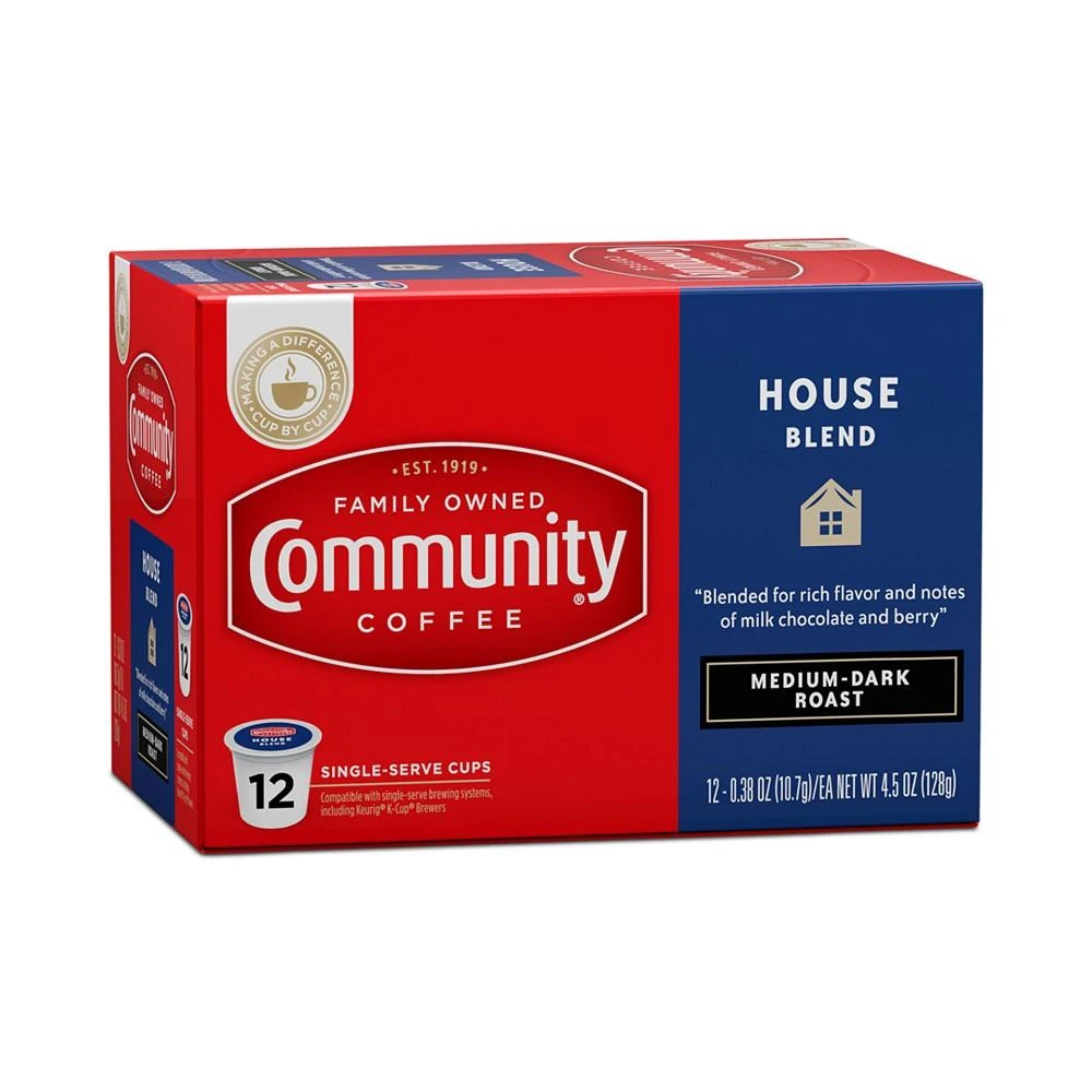 House Blend Medium-Dark Roast Single Serve Pods, Keurig K-Cup Brewer Compatible, 72 Ct 商品