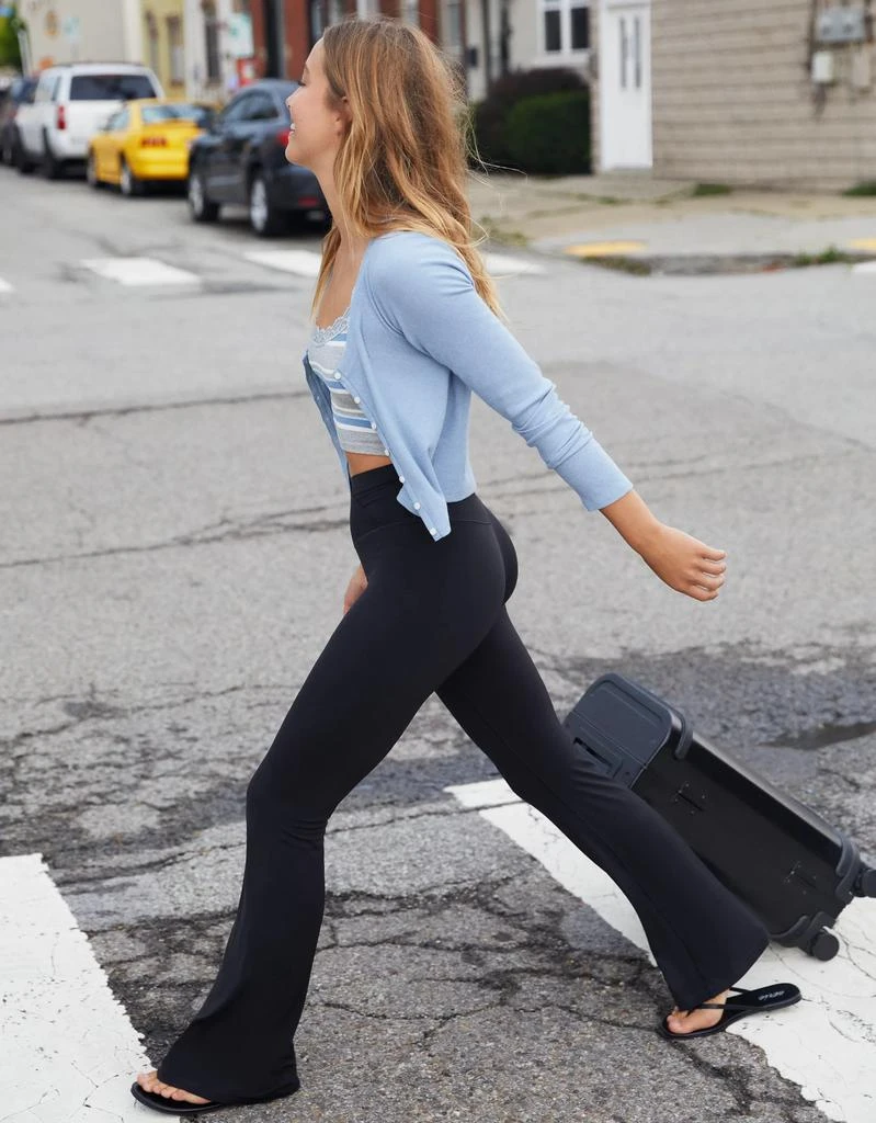 商品[国内直发] [国内直发] [国内直发] [国内直发] OFFLINE|OFFLINE By Aerie Real Me High Waisted Crossover Flare Legging,价格¥158,第1张图片