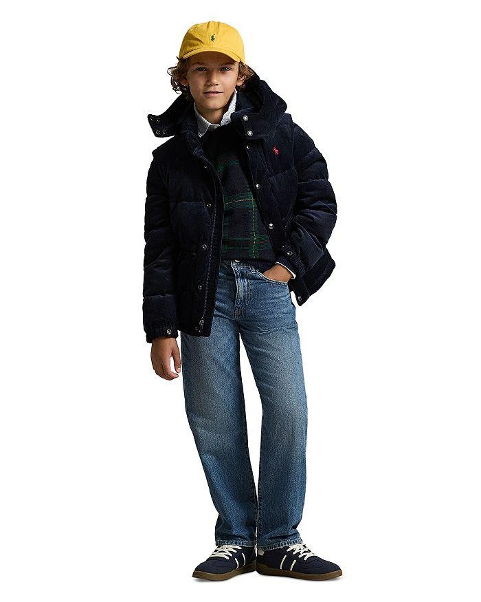 商品Ralph Lauren|Boys' Convertible Corduroy Down Jacket - Big Kid,价格¥1825,第3张图片详细描述