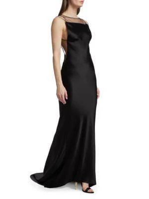 商品MAISON MARGIELA|Open Back & Sheer Trim Gown,价格¥5200,第3张图片详细描述