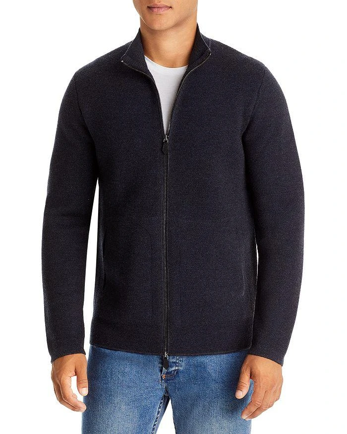 商品The Men's Store at Bloomingdale's|Merino Wool Zip Front Sweater,价格¥662,第1张图片
