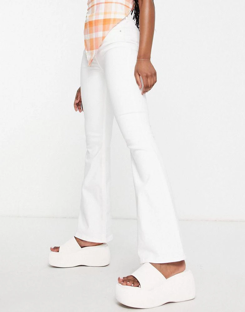 商品Topshop|Topshop Jamie flare jeans in white,价格¥315,第1张图片