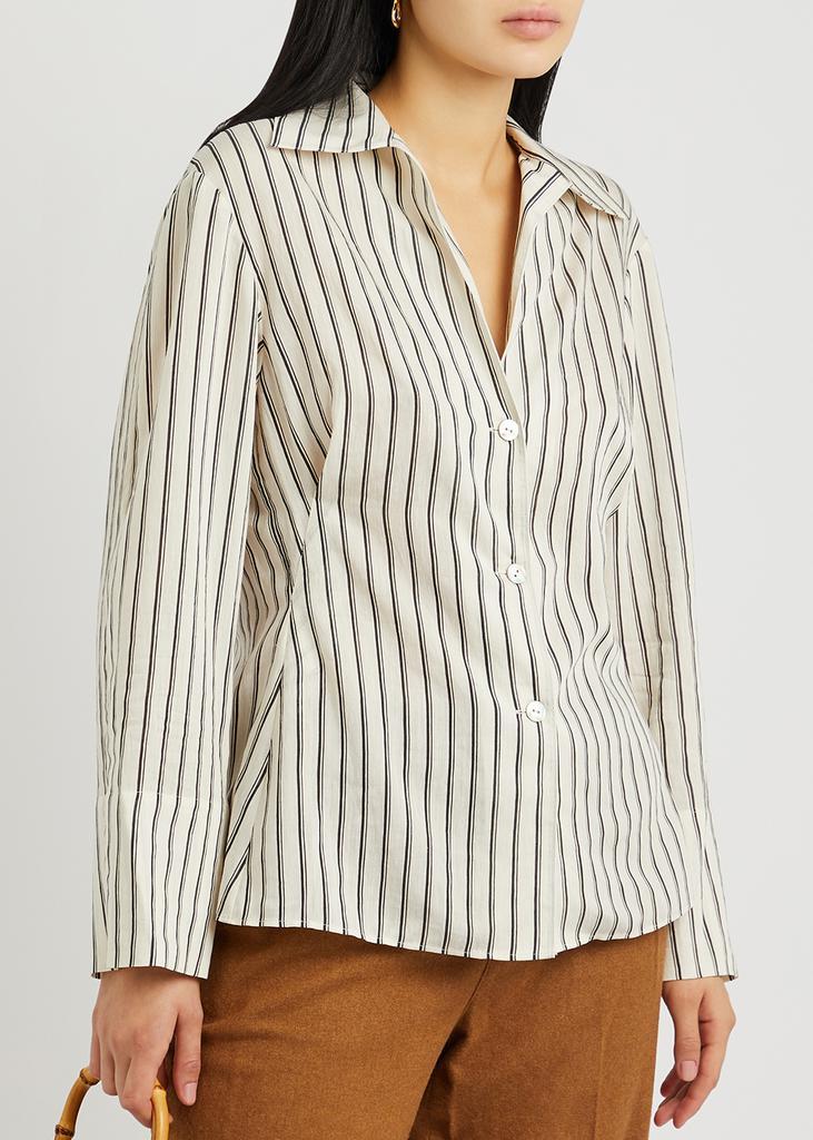 商品Vince|Striped rayon-blend shirt,价格¥2810,第4张图片详细描述
