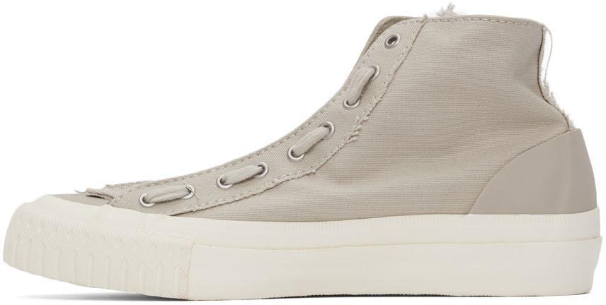 商品Adidas|Grey Canvas Front Zip Sneakers,价格¥6189,第5张图片详细描述