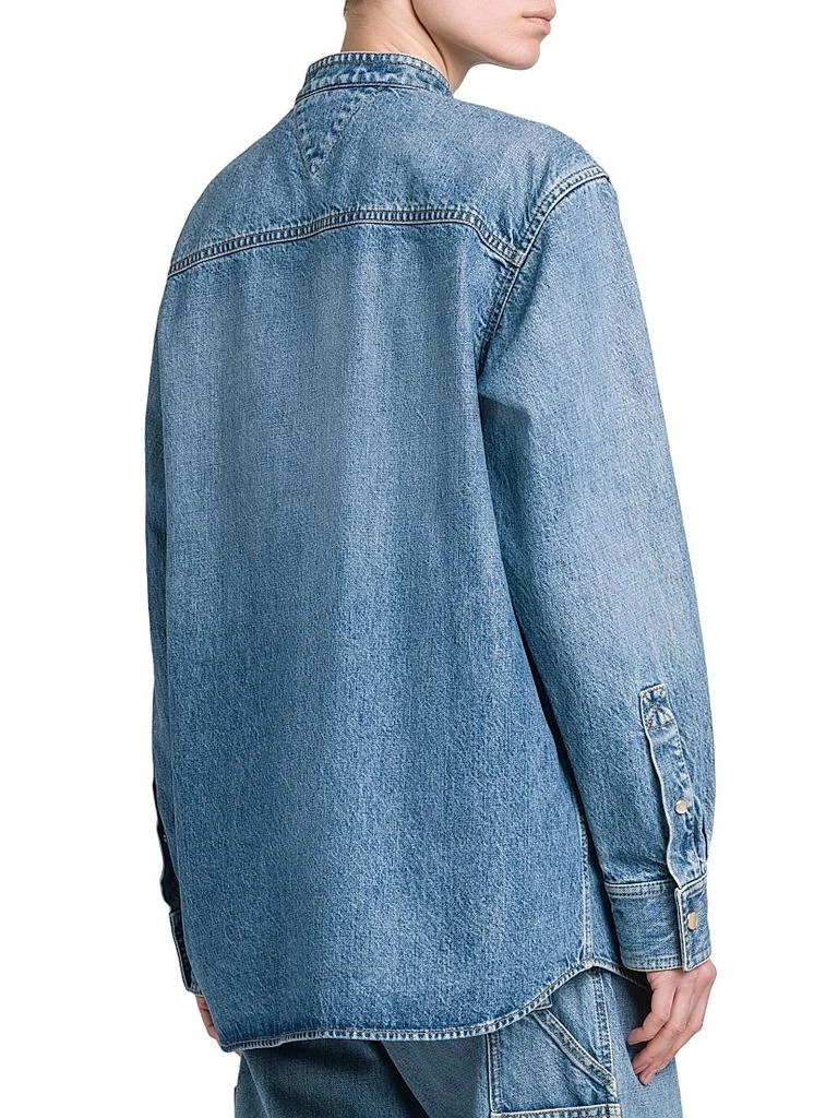 商品Bottega Veneta|Eco Wash Denim Shacket,价格¥10726,第5张图片详细描述