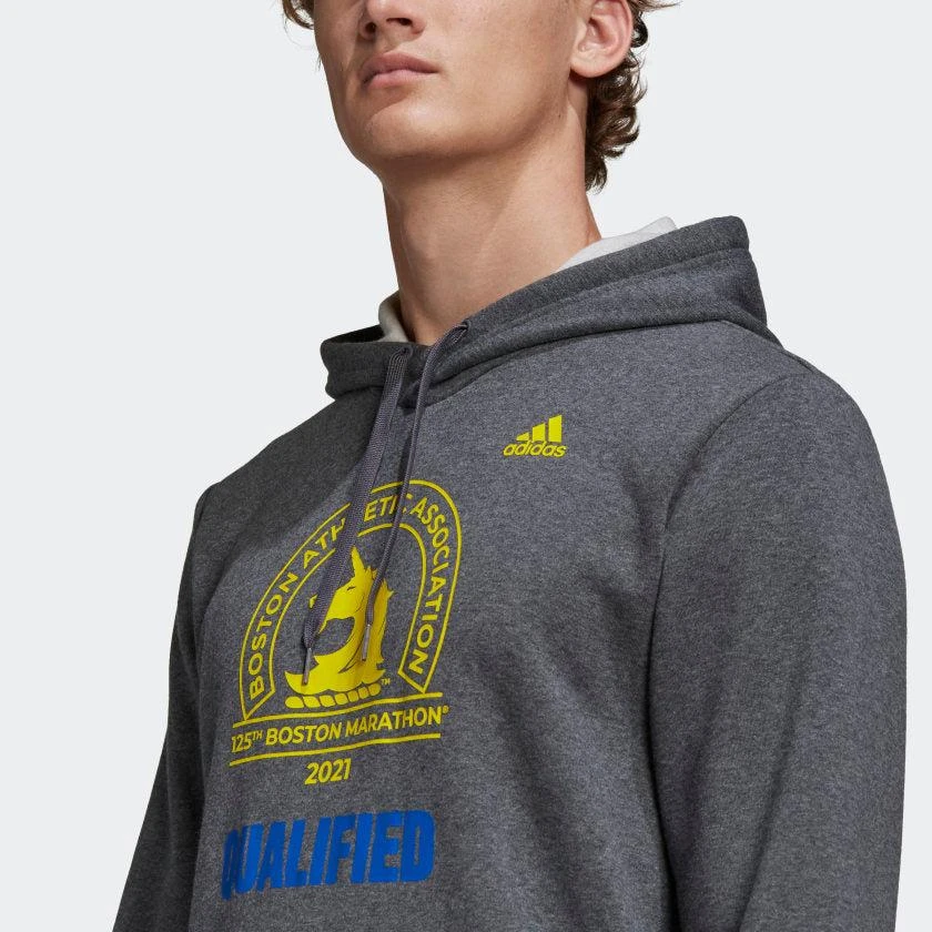 商品Adidas|Men's adidas Boston Marathon Qualified Hoodie,价格¥257,第5张图片详细描述