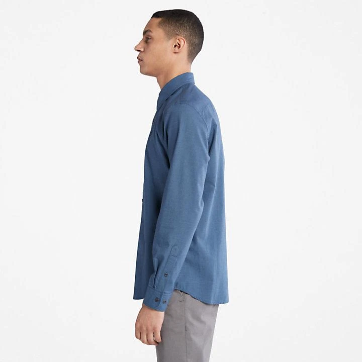 商品Timberland|Lightweight Flannel Shirt for Men in Navy,价格¥580,第4张图片详细描述