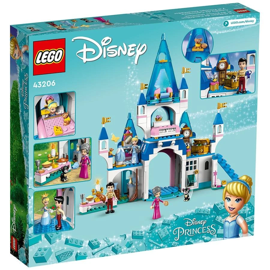 商品Lego Disney|Cinderella and Prince Charming's Castle 43206 365 piece LEGO Building Set,价格¥741,第2张图片详细描述