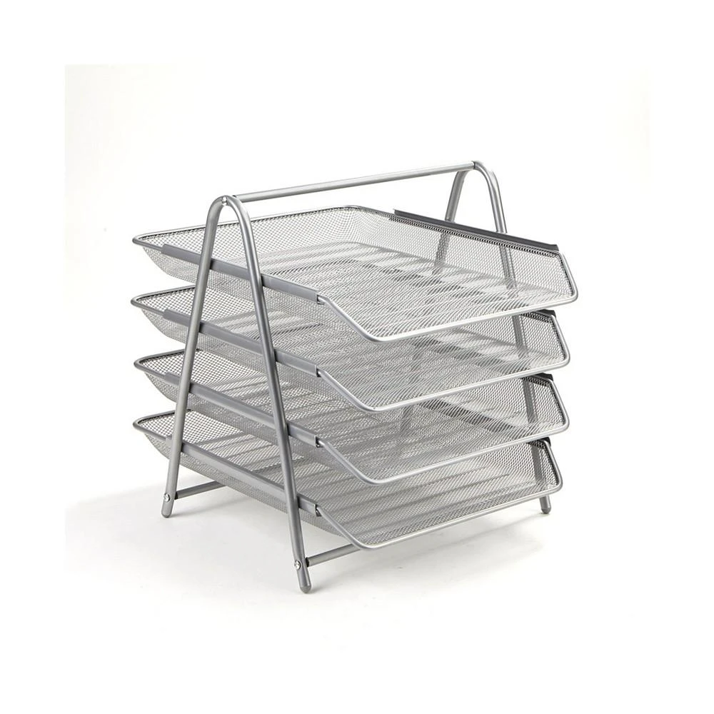 商品Mind Reader|Desk Organizer with 4 Sliding Trays for Letters, Documents, Mail, Files, Paper,价格¥271,第2张图片详细描述