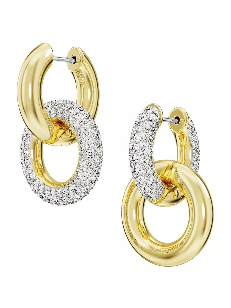 商品Swarovski|Dextera Goldtone & Crystal Hoop Earrings,价格¥1417,第5张图片详细描述