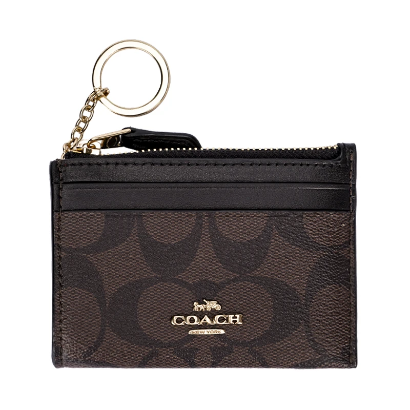 商品Coach|COACH 奥莱款女士PVC配皮卡包零钱包 F88208IMAA8,价格¥503,第1张图片