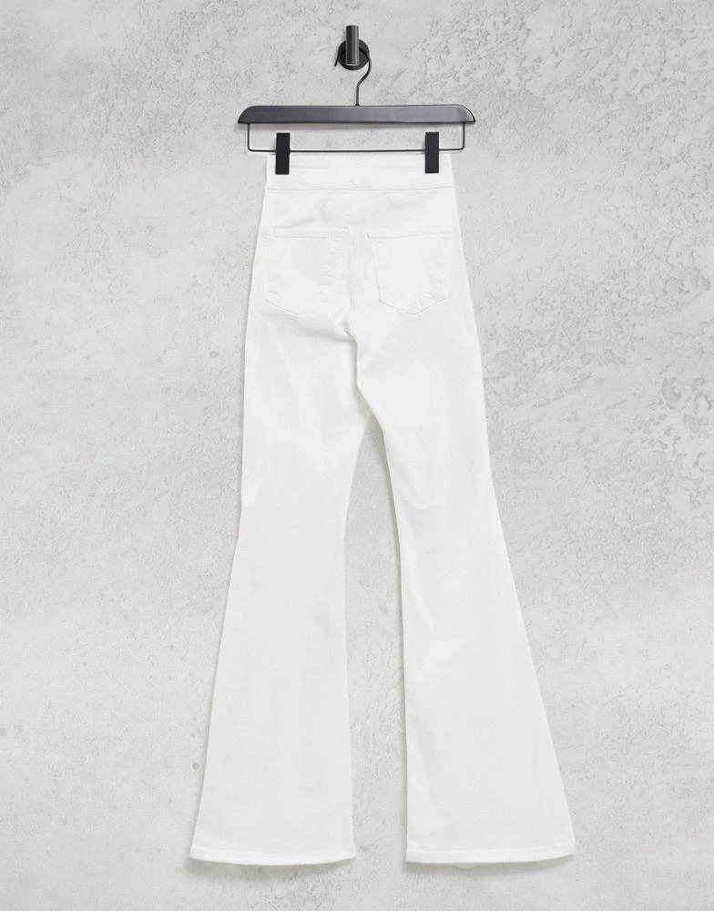 商品Topshop|Topshop joni flared jeans in white,价格¥253,第2张图片详细描述