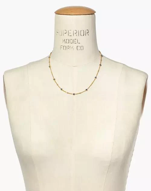 商品Madewell|Delicate Aventurine Chain Necklace,价格¥157,第3张图片详细描述