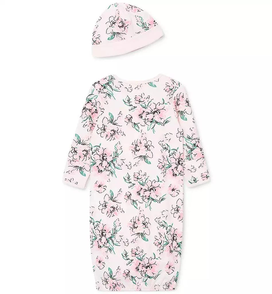 商品Little Me|Baby Girls Sleep Gown and Hat Set, 2 Piece Set,价格¥98,第2张图片详细描述