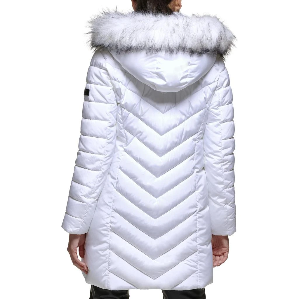 商品DKNY|Faux Fur Trim Hooded Puffer,价格¥959,第2张图片详细描述