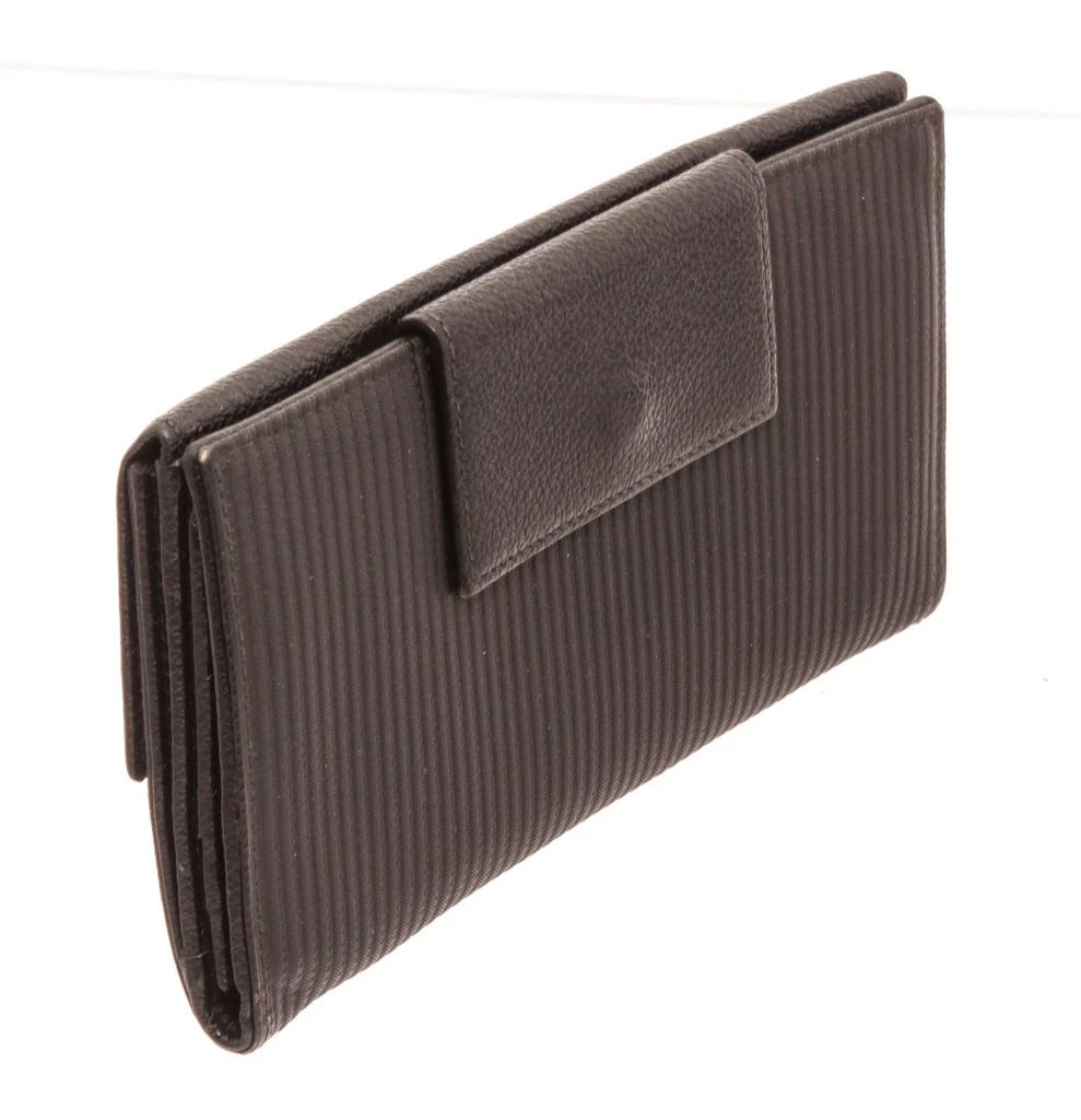 商品[二手商品] BVLGARI|Bvlgari Black Leather Flap Wallet,价格¥2334,第3张图片详细描述