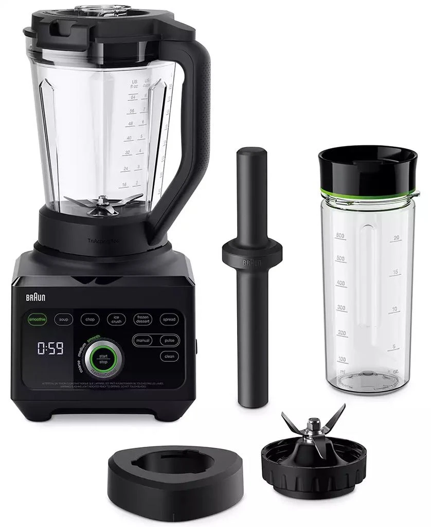 商品Braun|TriForce Pro Power Blender with Smoothie2Go JB9041BK,价格¥2254,第2张图片详细描述