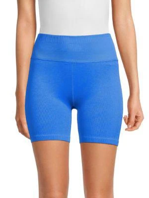 商品Calvin Klein|Logo Ribbed Bike Shorts,价格¥81,第1张图片