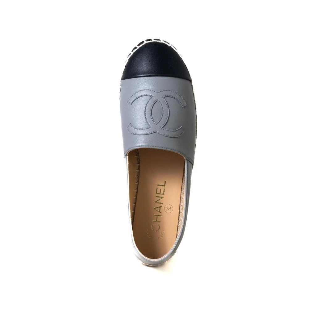 商品Chanel|Chanel  Lambskin Espadrilles Grey Black,价格¥7342,第4张图片详细描述