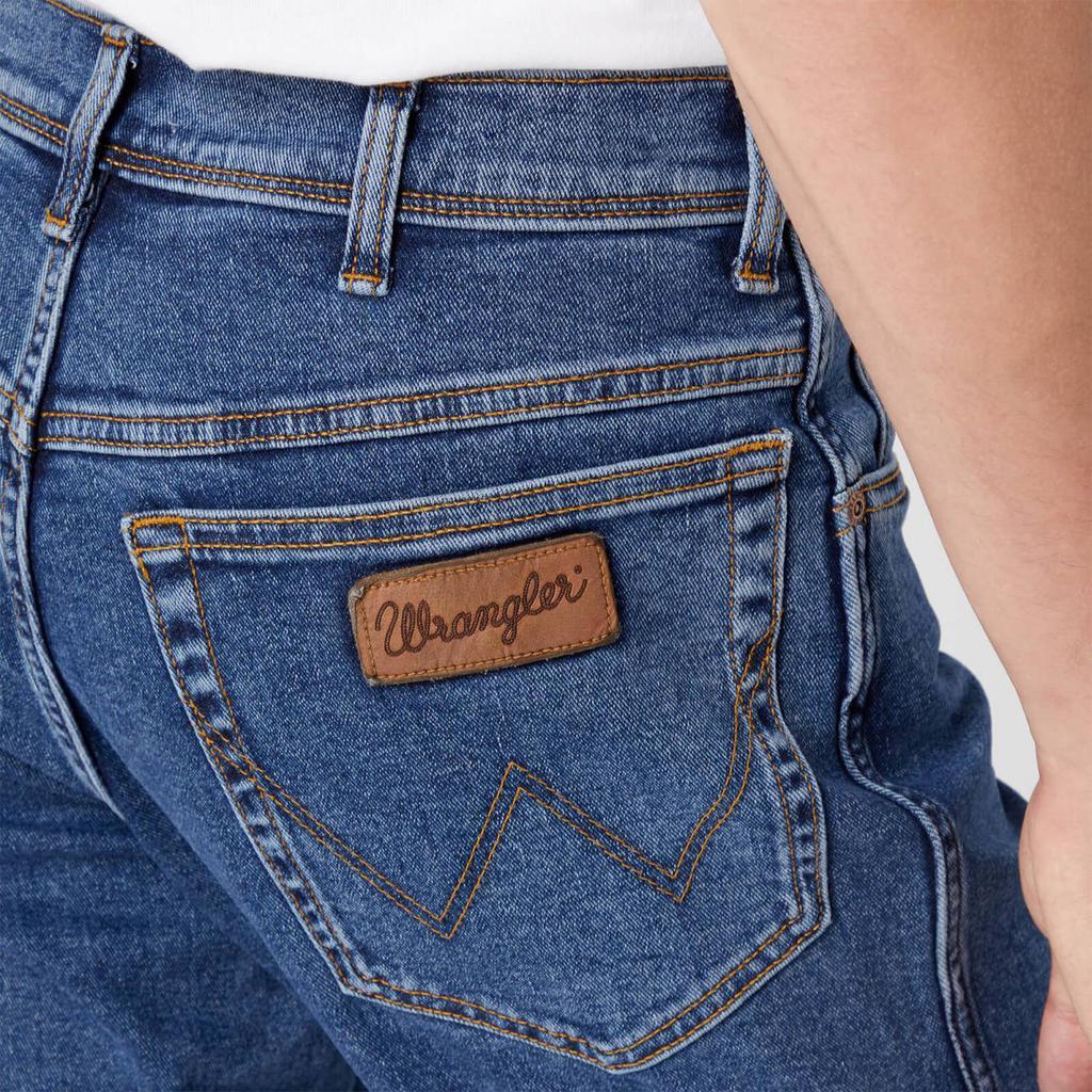 商品Wrangler|Wrangler Men's Texas Original Regular Straight Leg Jeans - Stonewash,价格¥636,第4张图片详细描述
