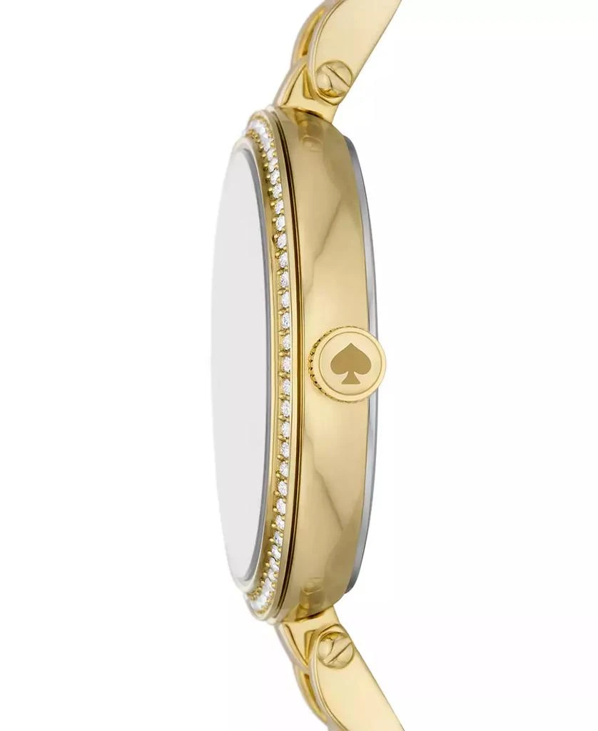 商品Kate Spade|Women's Holland Three Hand Gold-Tone Stainless Steel Watch 34mm,价格¥834,第2张图片详细描述