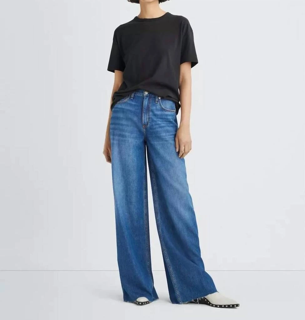 商品Rag & Bone|Featherweight Sofie Wide Leg Jean In Otto Wash,价格¥1621,第2张图片详细描述