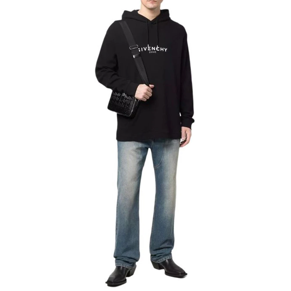 GIVENCHY 黑色男士卫衣/帽衫 BMJ0E030RX-001 商品