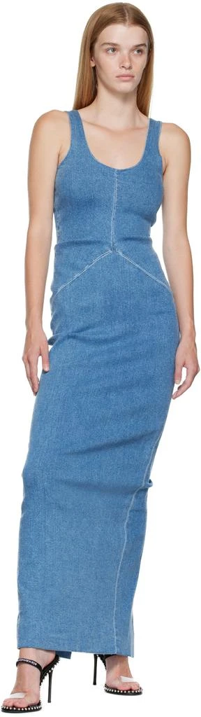 商品Alexander Wang|Blue Fitted Denim Maxi Dress,价格¥3524,第4张图片详细描述