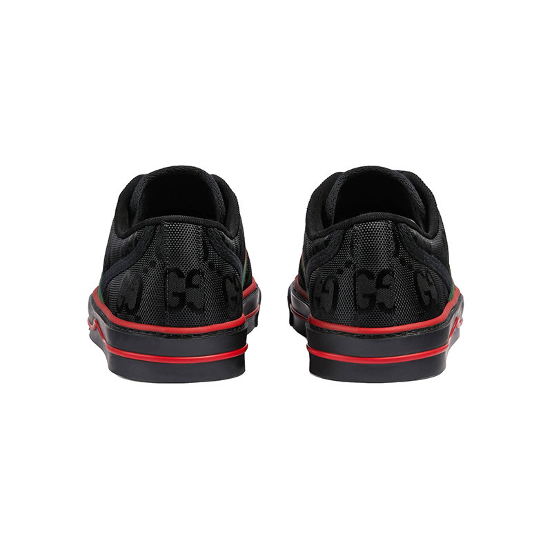 【预售3-7天】GUCCI/古驰 新款Off the Grid系列 女士黑色红绿织带休闲帆布低帮运动鞋 629242H9H701072商品第4张图片规格展示