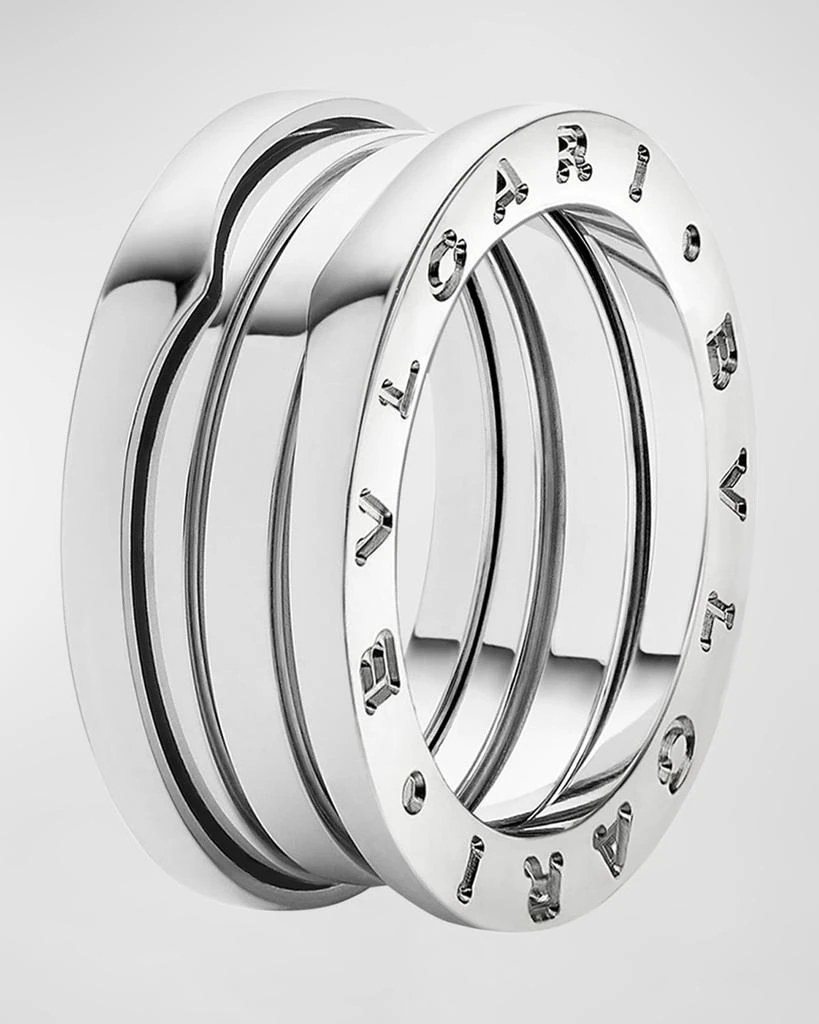 商品BVLGARI|B.Zero1 18k White Gold 3-Band Ring, EU 55 / US 7.25,价格¥23001,第1张图片