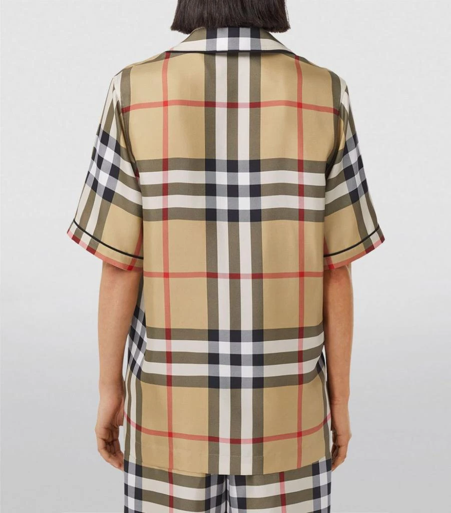 商品Burberry|Silk Vintage Check Pyjama Shirt,价格¥8179,第5张图片详细描述