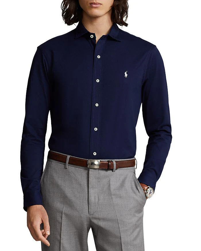 商品Ralph Lauren|Cotton Jersey Button Down Shirt ,价格¥949,第1张图片