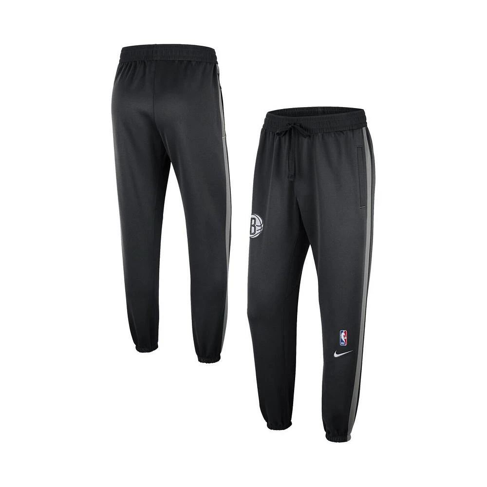 商品NIKE|Men's Black Brooklyn Nets Authentic Showtime Performance Pants,价格¥844,第1张图片