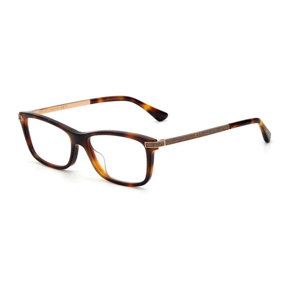 商品Jimmy Choo|Jimmy Choo 棕色 长方形 眼镜,价格¥370,第1张图片