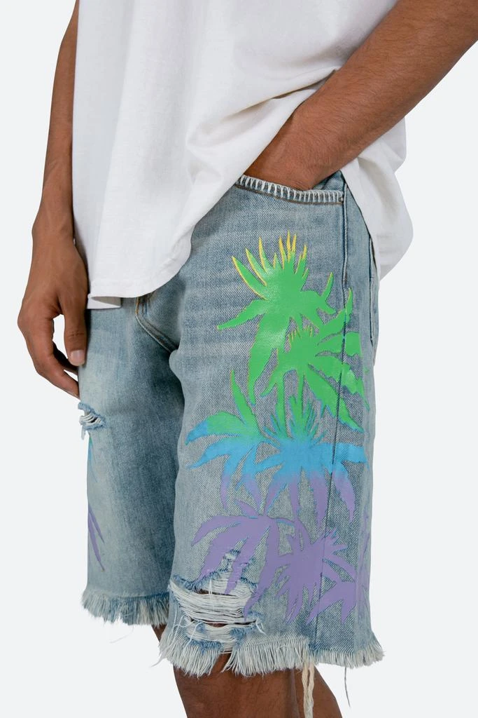 R468 Palm Denim Shorts - Light Blue 商品