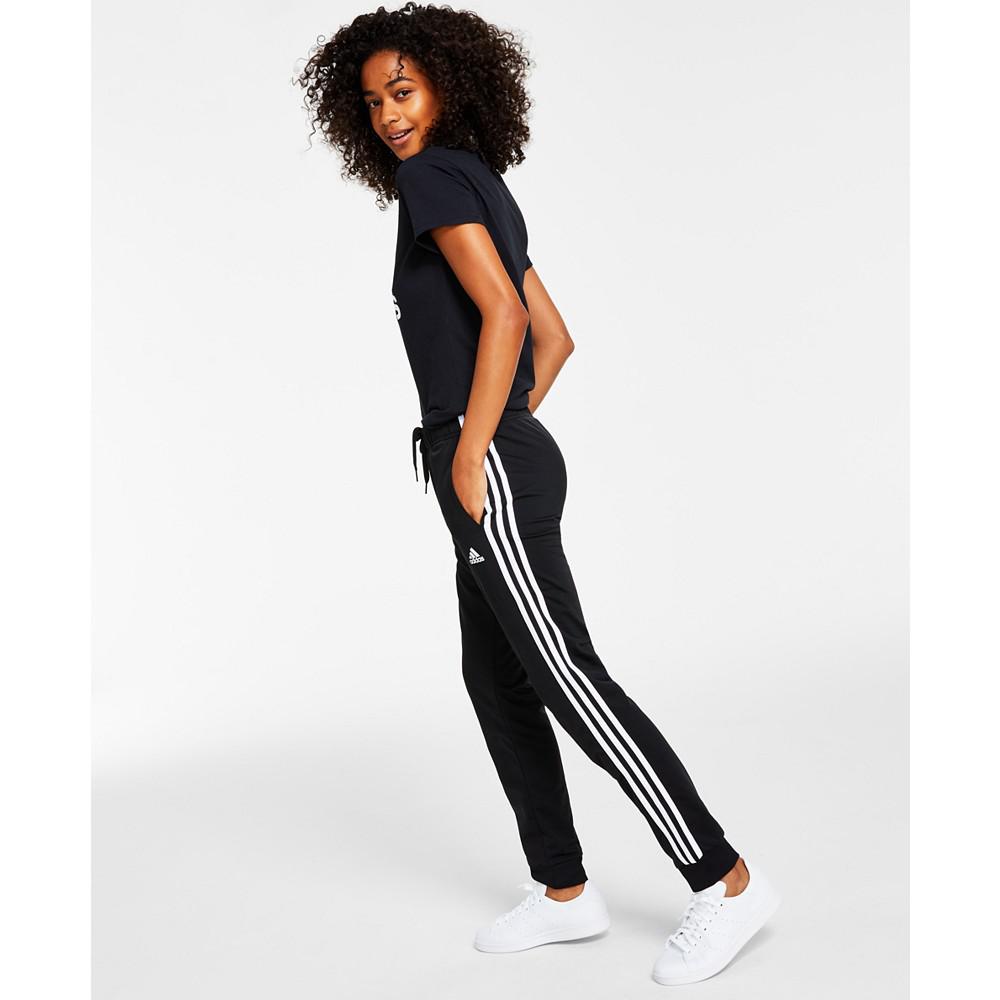 Women's Essentials Warm-Up Slim Tapered 3-Stripes Track Pants, XS-商品第4张图片规格展示