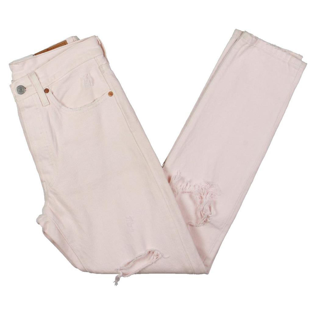 Levi's Womens 501 Destroyed Colored Skinny Jeans商品第1张图片规格展示