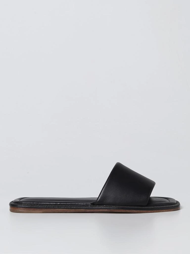 商品Brunello Cucinelli|Brunello Cucinelli sandal in nappa with monil,价格¥5136,第1张图片