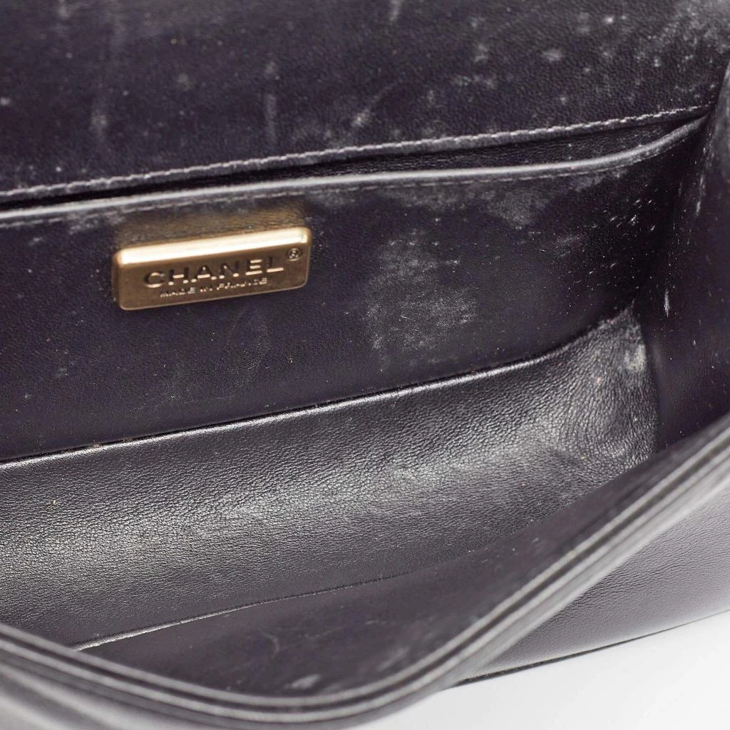 Chanel Black Leather and Sequins Tile Brasserie Mosaic Small Boy Bag 商品