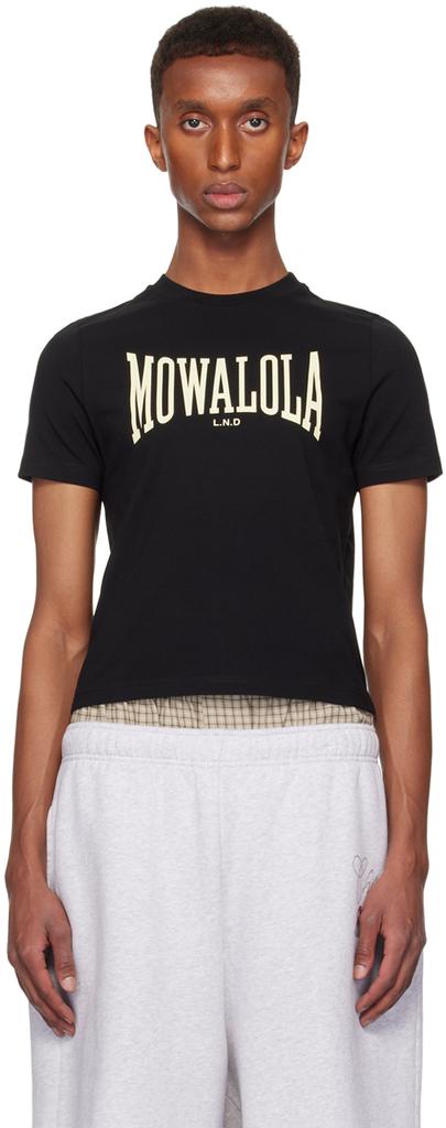 MOWALOLA WOMEN SWEAT TEE / BLK    要在庫確認 ac35b487-a8cd-382b-8643-